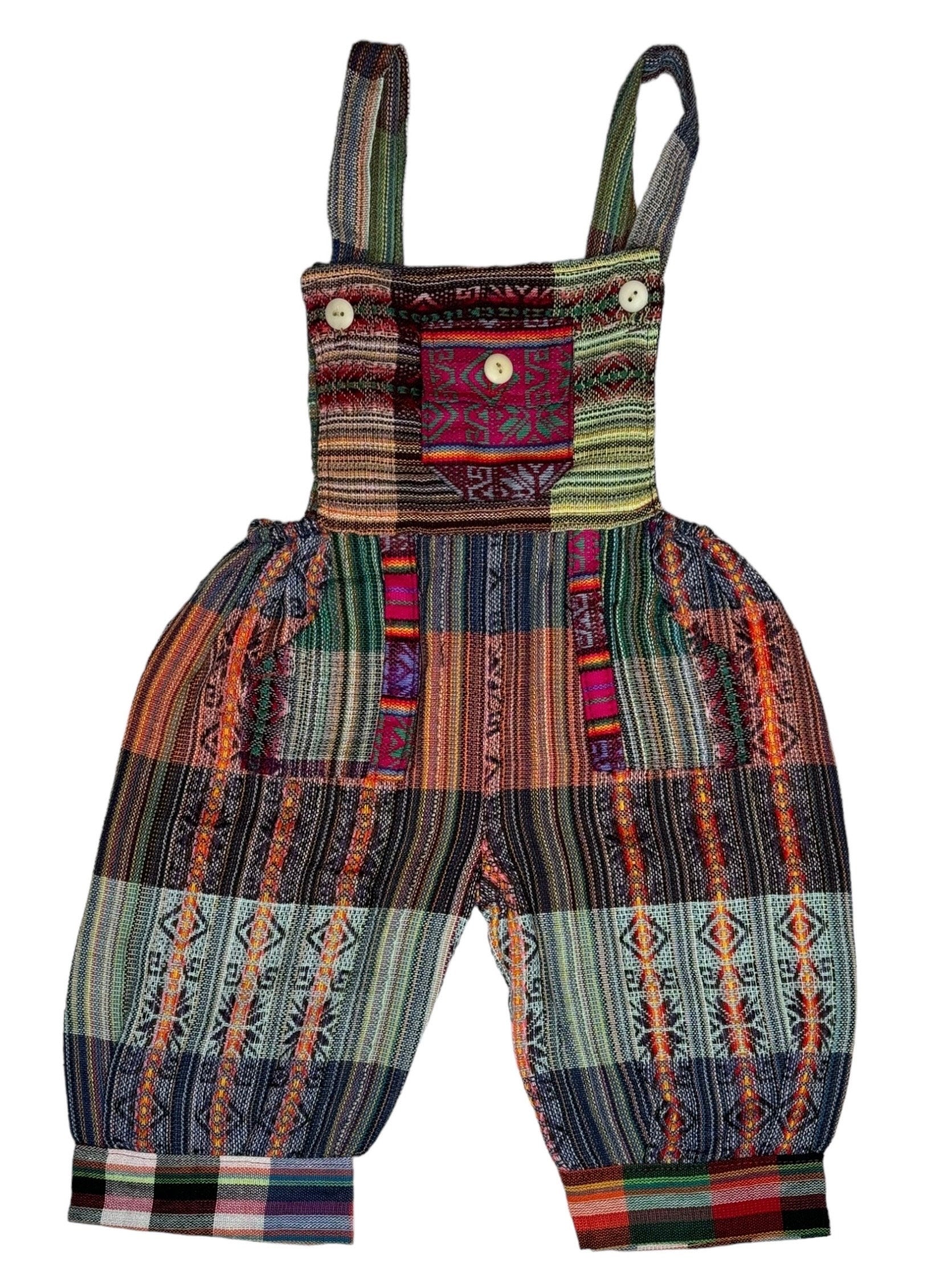 Boho Overalls, Handmade Cotton Overall, Handmade Romper, Hipster Overalls, Children'S Jumpsuit, SIZE 6 Babyshower Gift, FREE SHIPPING