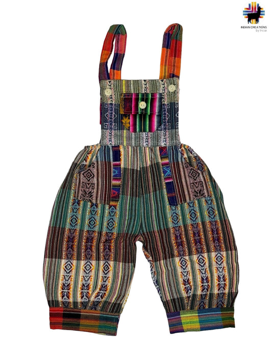 Boho Overalls, Handmade Cotton Overall, Handmade Romper, Hipster Overalls, Children'S Jumpsuit, SIZE 6 Babyshower Gift, FREE SHIPPING